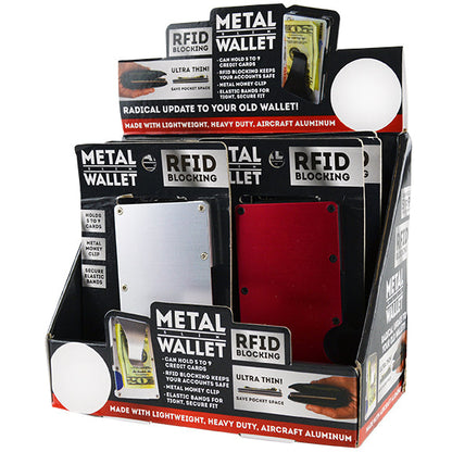 Metal Slim Wallet Clip Display