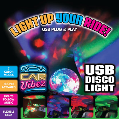 Mood Light USB Mini Disco Ball- 6 Pieces Per Retail Ready Display 23308