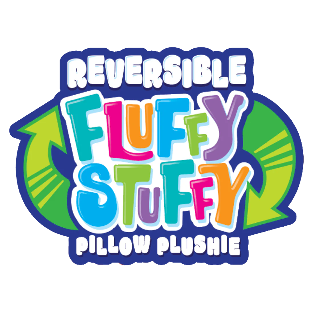 Reversible Fluffy Stuffy Plush with Merchandising Strip - 6 Pieces Per Pack 23578