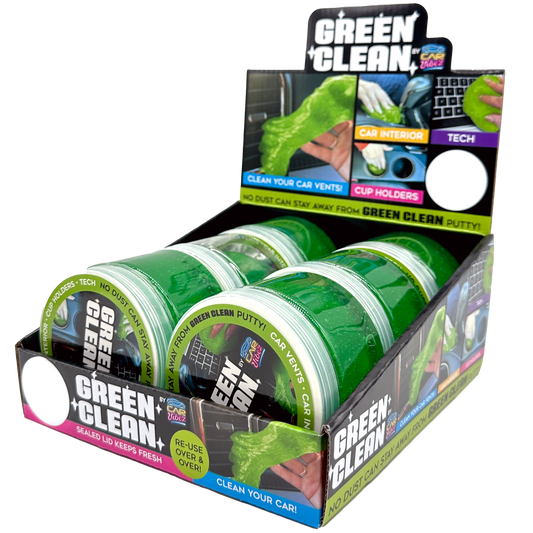 Car Putty Green Clean Car & Technology Slime- 6 Pieces Per Retail Ready Display 23718