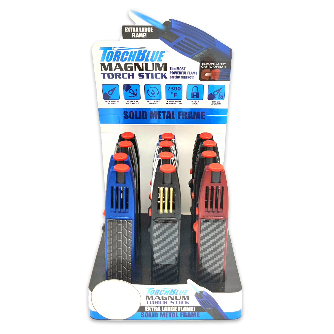 Magnum Zinc Torch Stick Lighter- 12 Pieces Per Retail Ready Display 23755