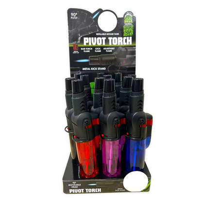 Pivot Head Torch Stick Lighter - 12 Pieces Per Retail Ready Display 24344