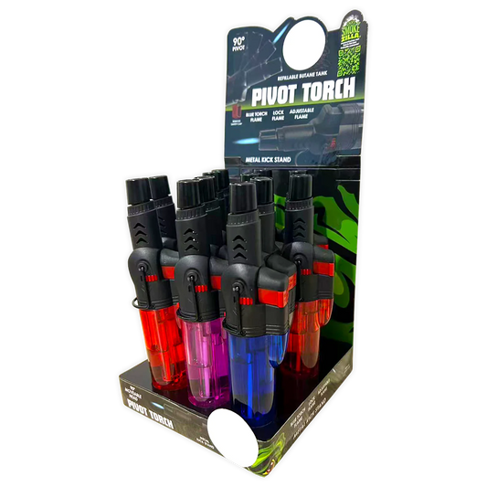 Pivot Head Torch Stick Lighter - 12 Pieces Per Retail Ready Display 24344