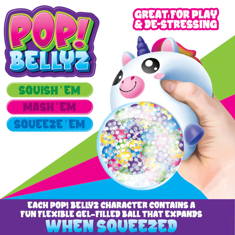 Belly Popz Plush Toy Assortment - 12 Pieces Per Retail Ready Display 24661