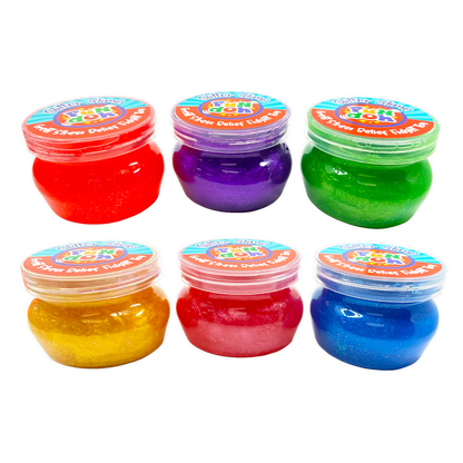 Fun Doh Glitter Slime - 6 Pieces Per Retail Ready Display 25034