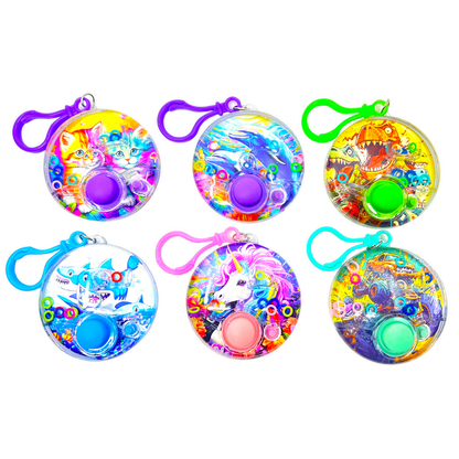 Aqua Ring Water Toss Game Keychain - 12 Pieces Per Retail Ready Display 25068