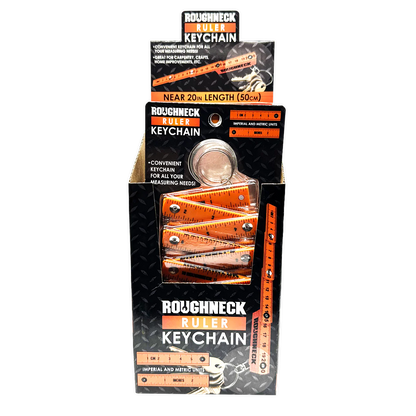 Roughneck Ruler Keychain - 6 Pieces Per Retail Ready Display 25118
