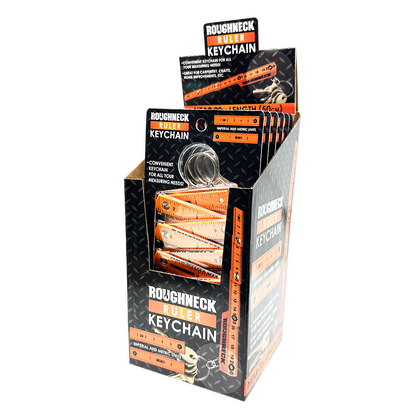 Roughneck Ruler Keychain - 6 Pieces Per Retail Ready Display 25118