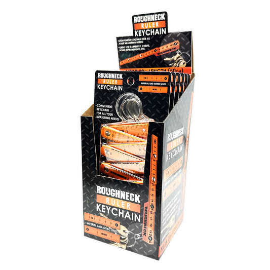 Roughneck Ruler Keychain - 6 Pieces Per Retail Ready Display 25118