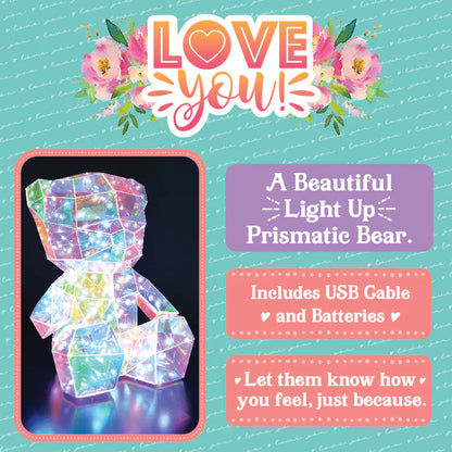 Light-Up Prismatic Bear Keepsake - 1 Piece Per Retail Ready Display 25230