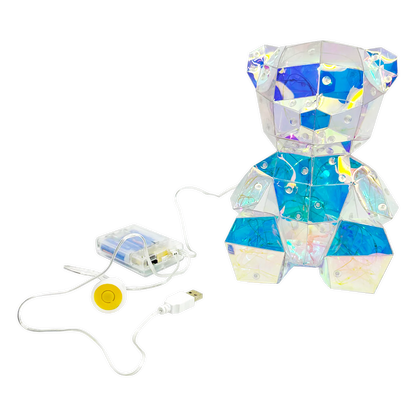 Light-Up Prismatic Bear Keepsake - 1 Piece Per Retail Ready Display 25230