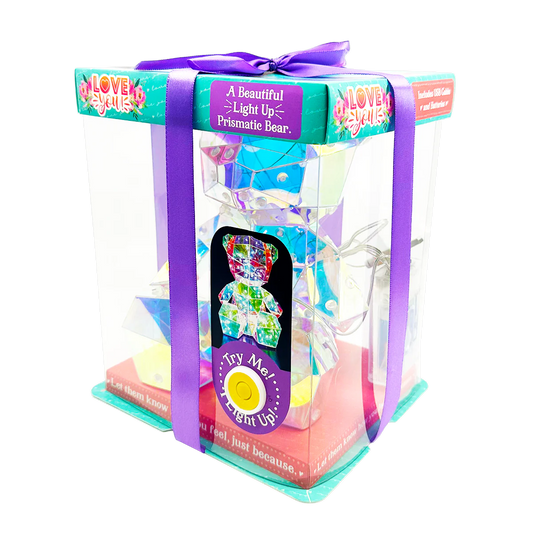 Light-Up Prismatic Bear Keepsake - 1 Piece Per Retail Ready Display 25230