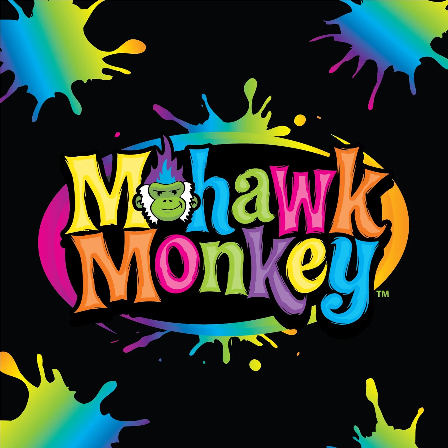 Plush Mohawk Monkey Merchandising Strip - 6 Pieces Per Retail Ready Display 23508L