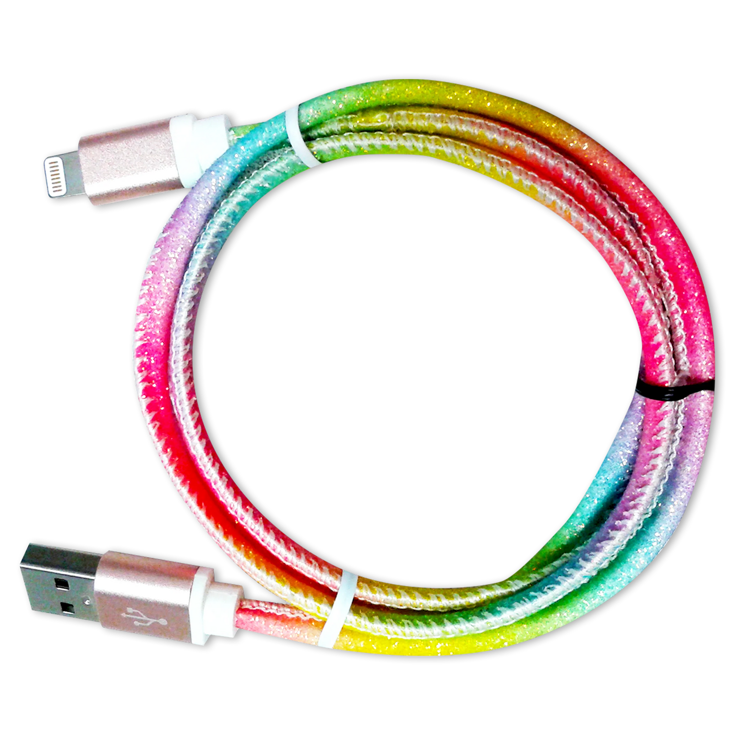 Charging Cable Rainbow Assortment 3FT - 12 Pieces Per Retail Ready Display 88456