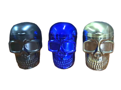 Metal Skull Butt Bucket Ashtray with LED Light - 6 Pieces Per Retail Ready Display 23531